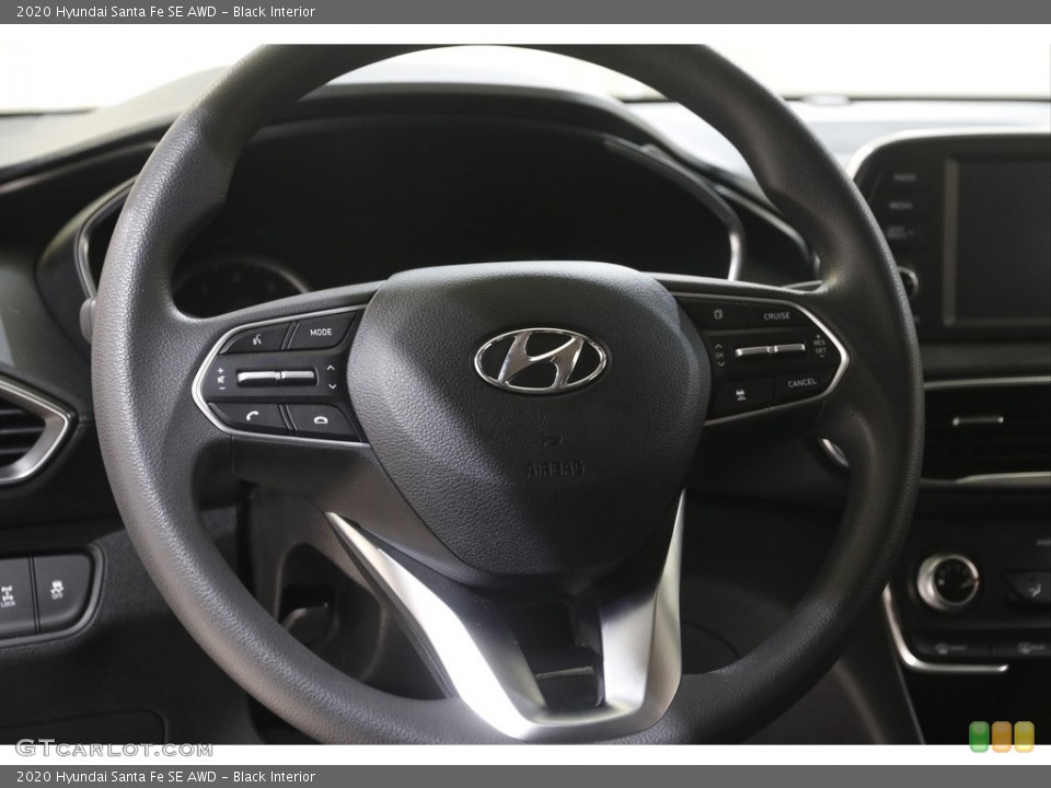 Black Interior Steering Wheel for the 2020 Hyundai Santa Fe SE AWD #144415423