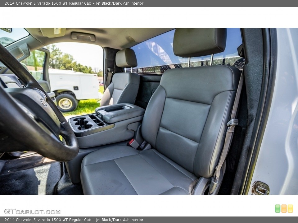 Jet Black/Dark Ash Interior Front Seat for the 2014 Chevrolet Silverado 1500 WT Regular Cab #144416314
