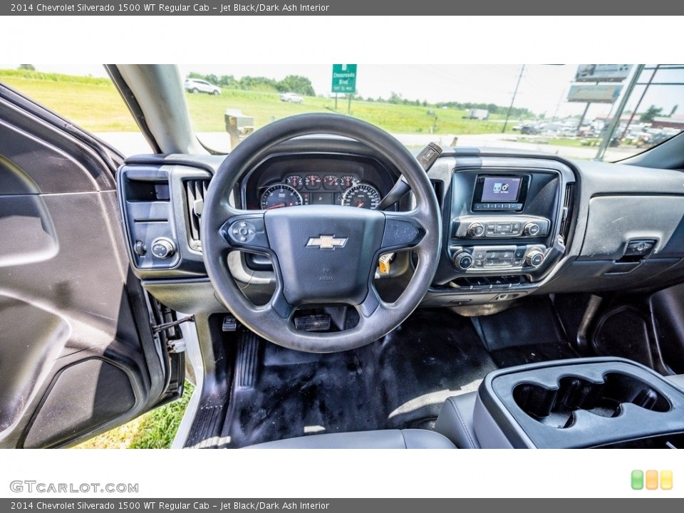 Jet Black/Dark Ash Interior Dashboard for the 2014 Chevrolet Silverado 1500 WT Regular Cab #144416413