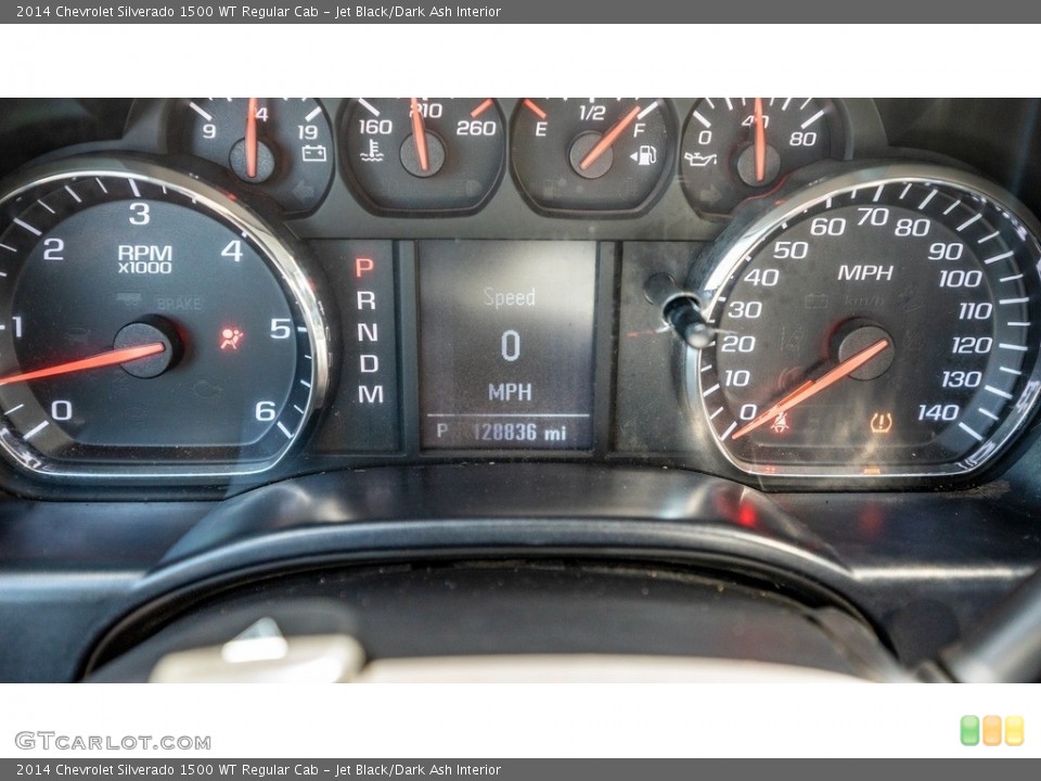 Jet Black/Dark Ash Interior Gauges for the 2014 Chevrolet Silverado 1500 WT Regular Cab #144416422