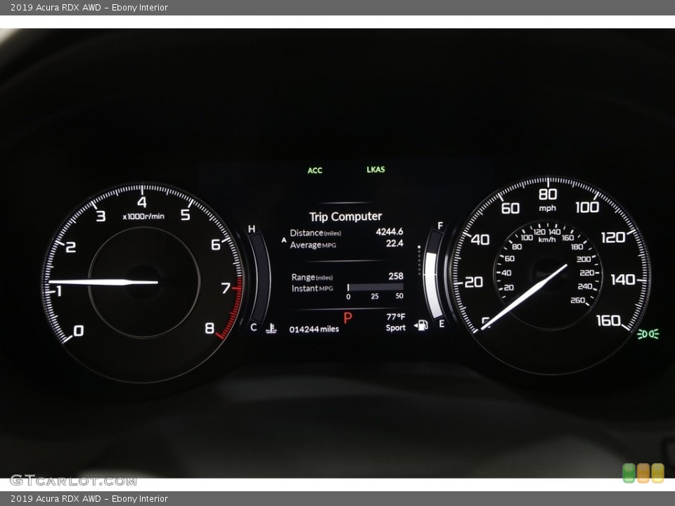 Ebony Interior Gauges for the 2019 Acura RDX AWD #144418963