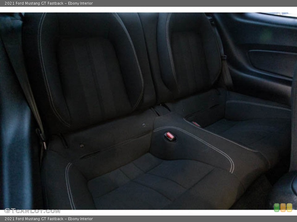 Ebony Interior Rear Seat for the 2021 Ford Mustang GT Fastback #144419290