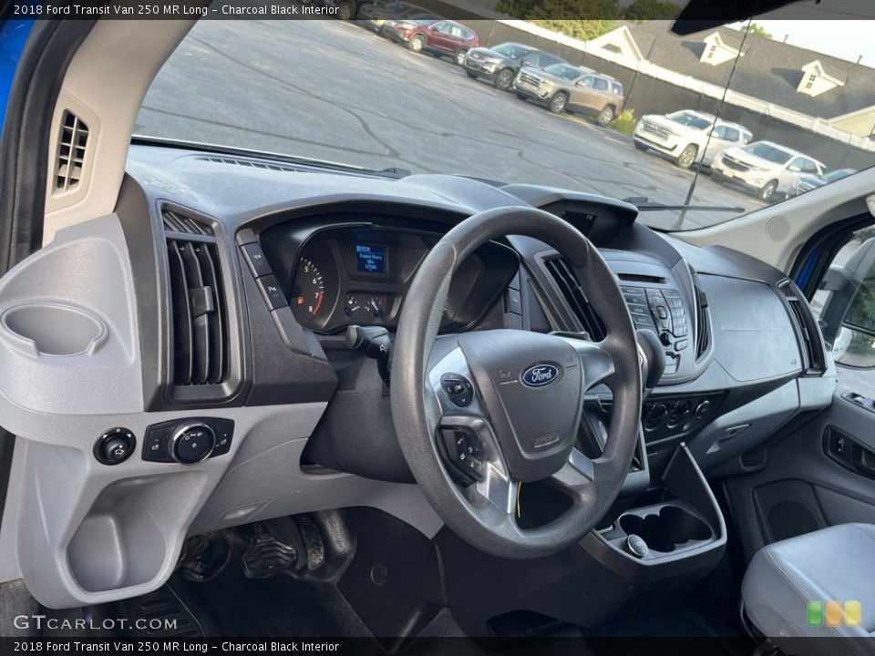 Charcoal Black Interior Dashboard for the 2018 Ford Transit Van 250 MR Long #144419998