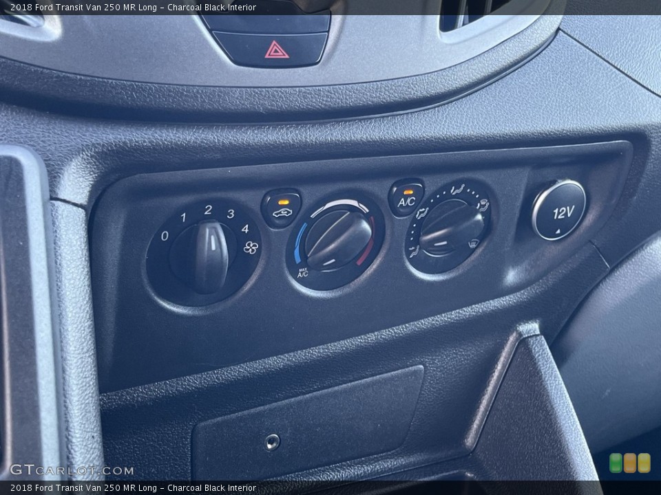 Charcoal Black Interior Controls for the 2018 Ford Transit Van 250 MR Long #144420076