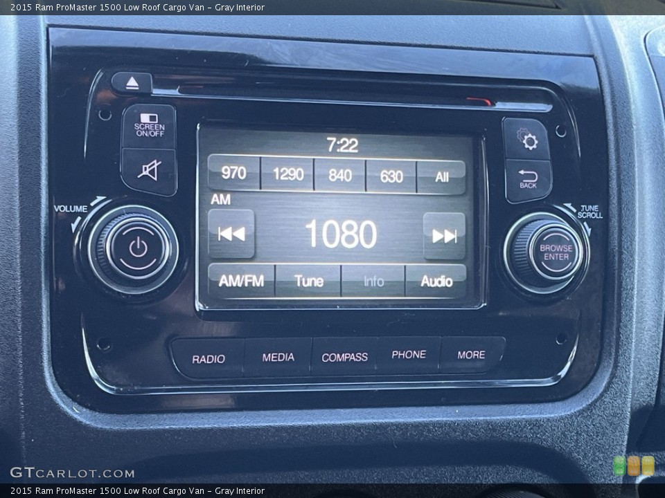 Gray Interior Audio System for the 2015 Ram ProMaster 1500 Low Roof Cargo Van #144421022