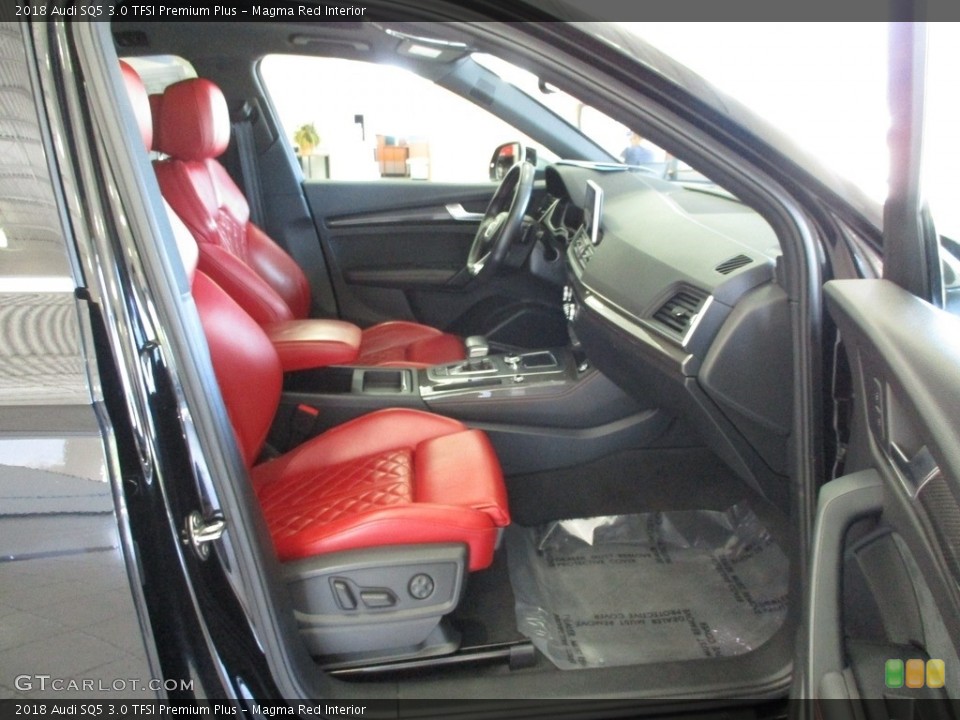 Magma Red Interior Front Seat for the 2018 Audi SQ5 3.0 TFSI Premium Plus #144422714