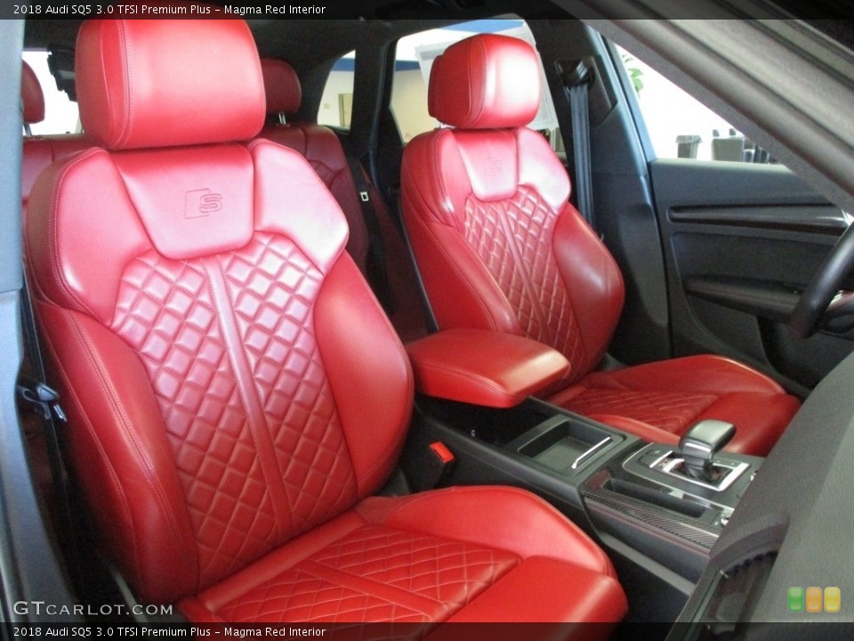 Magma Red Interior Front Seat for the 2018 Audi SQ5 3.0 TFSI Premium Plus #144422717