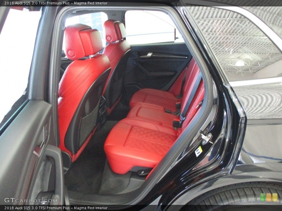 Magma Red Interior Rear Seat for the 2018 Audi SQ5 3.0 TFSI Premium Plus #144422735
