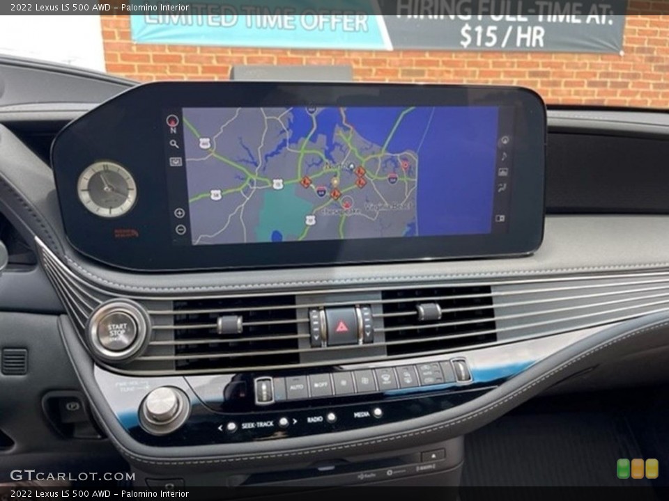 Palomino Interior Navigation for the 2022 Lexus LS 500 AWD #144423279