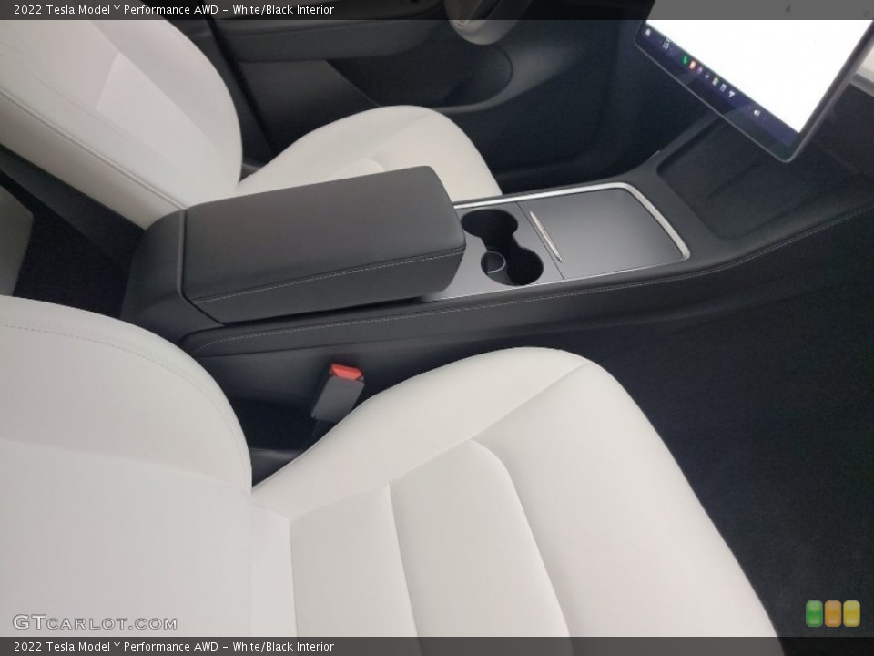White/Black Interior Front Seat for the 2022 Tesla Model Y Performance AWD #144426529
