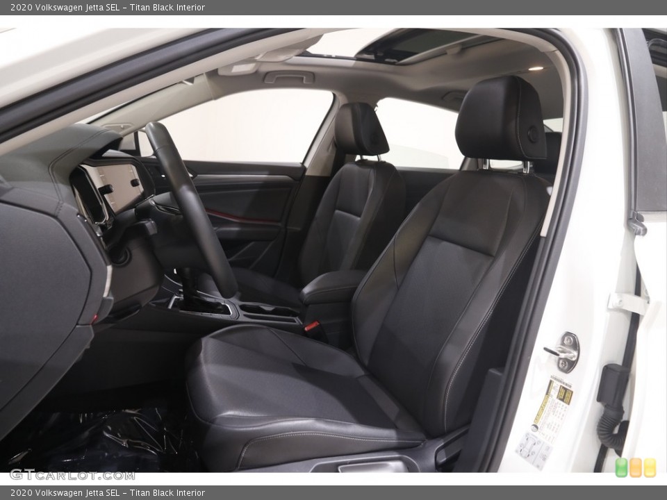 Titan Black Interior Front Seat for the 2020 Volkswagen Jetta SEL #144427699