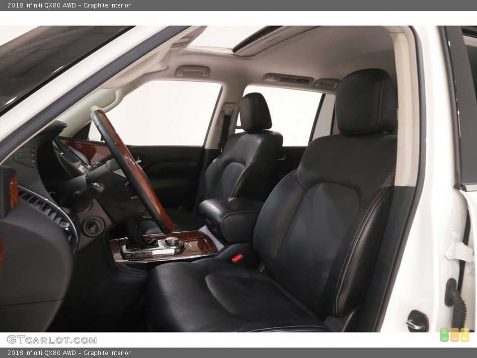 Graphite Interior Front Seat for the 2018 Infiniti QX80 AWD #144428854