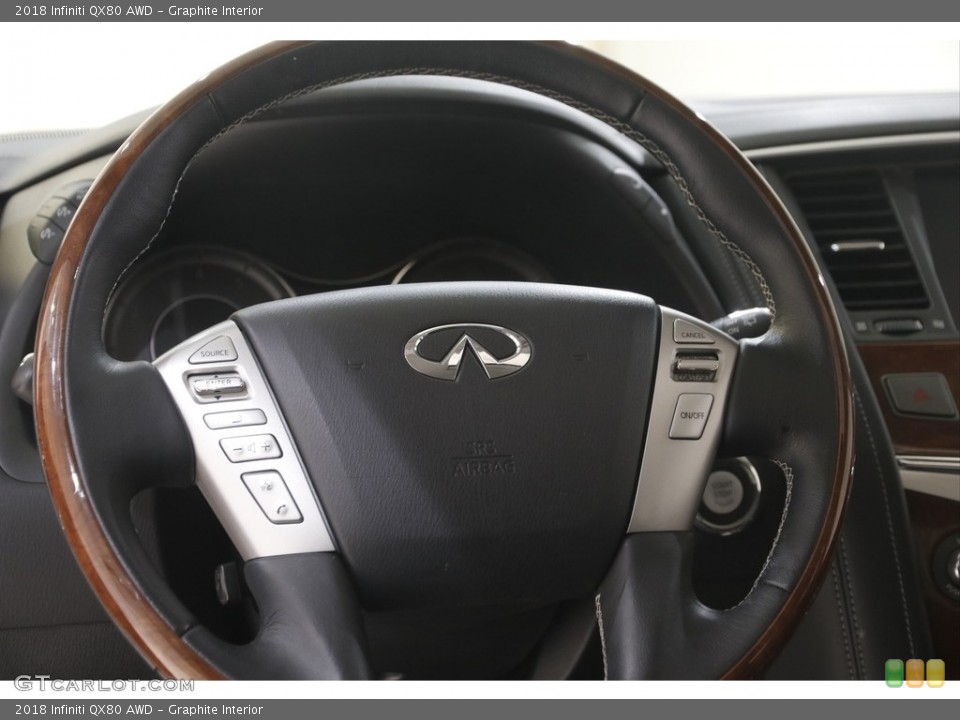 Graphite Interior Steering Wheel for the 2018 Infiniti QX80 AWD #144428872