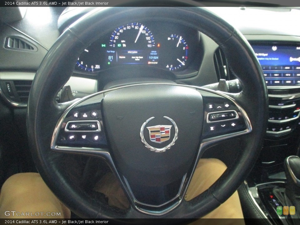 Jet Black/Jet Black Interior Steering Wheel for the 2014 Cadillac ATS 3.6L AWD #144429595
