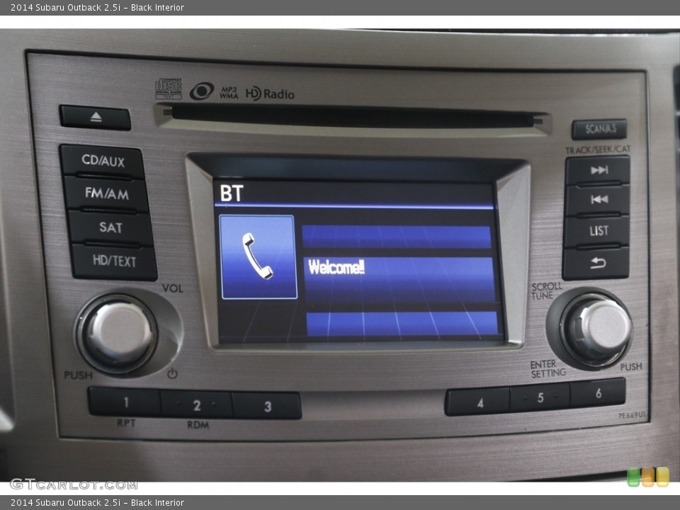 Black Interior Controls for the 2014 Subaru Outback 2.5i #144433689