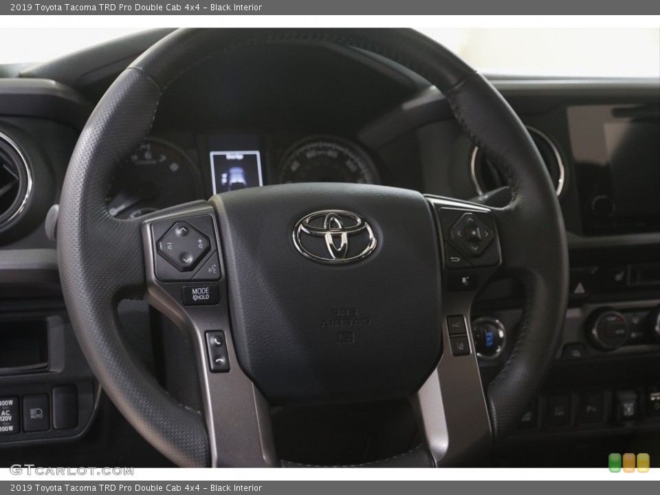 Black Interior Steering Wheel for the 2019 Toyota Tacoma TRD Pro Double Cab 4x4 #144434511