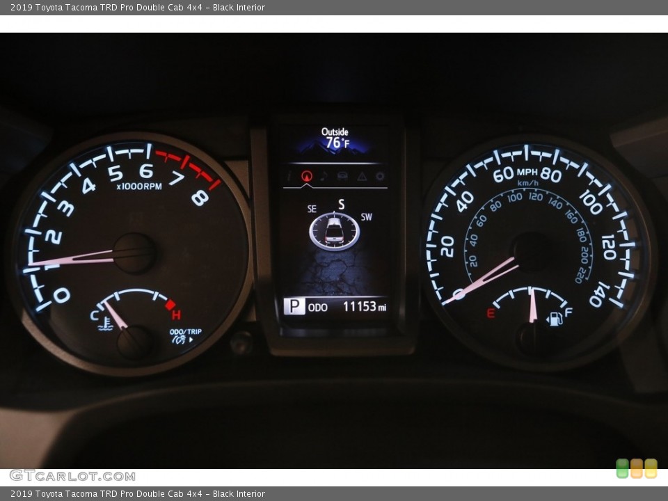 Black Interior Gauges for the 2019 Toyota Tacoma TRD Pro Double Cab 4x4 #144434526
