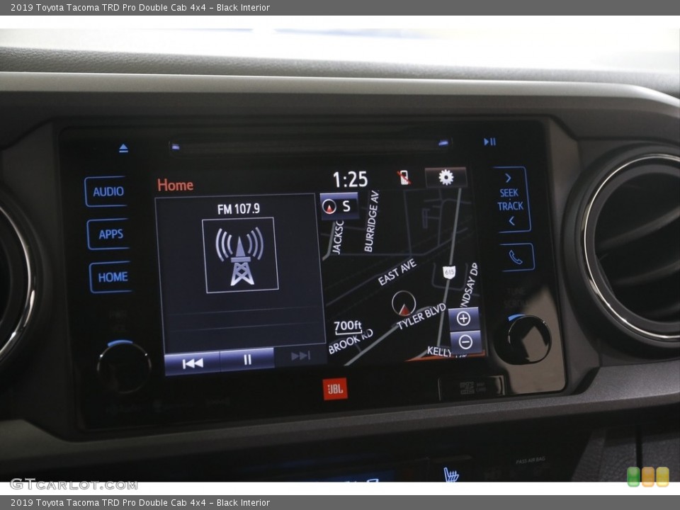 Black Interior Navigation for the 2019 Toyota Tacoma TRD Pro Double Cab 4x4 #144434565