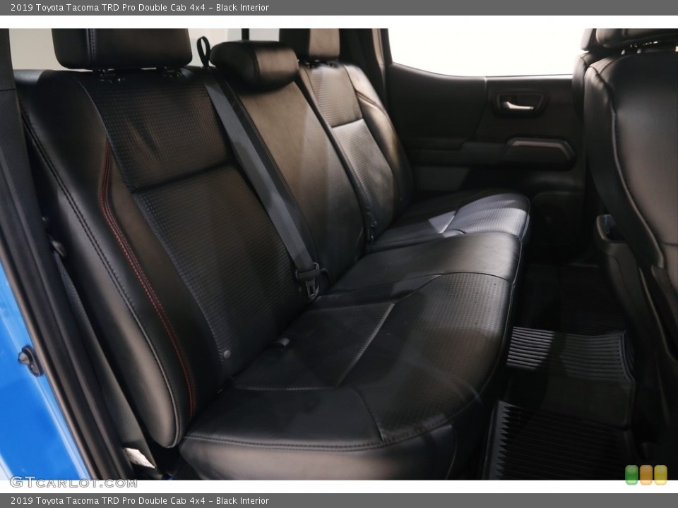 Black Interior Rear Seat for the 2019 Toyota Tacoma TRD Pro Double Cab 4x4 #144434715