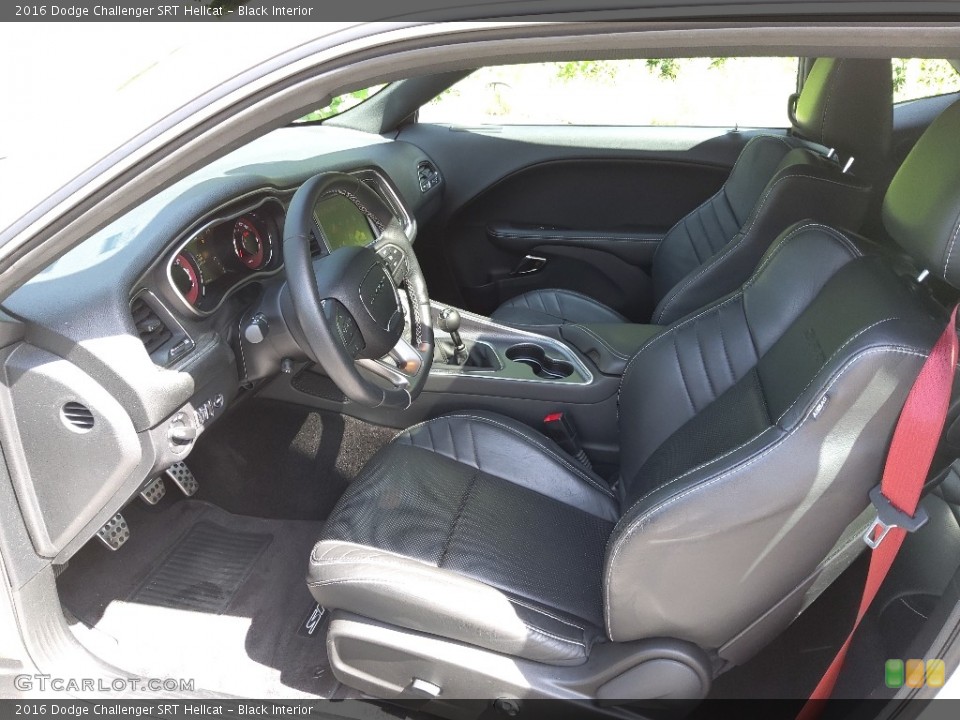 Black Interior Front Seat for the 2016 Dodge Challenger SRT Hellcat #144434796