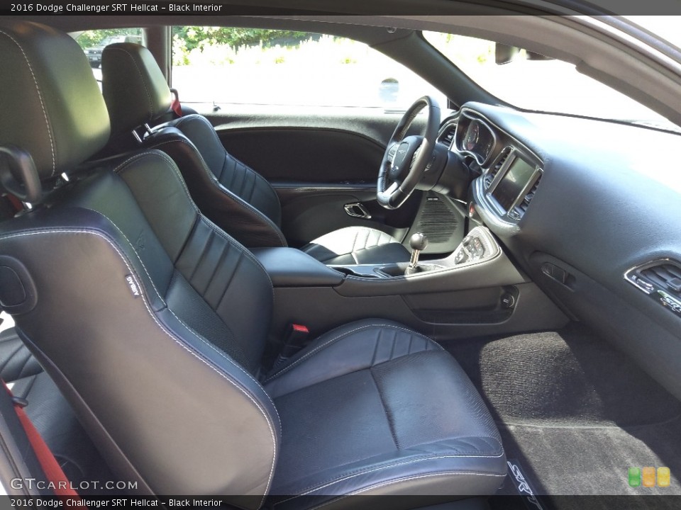 Black Interior Front Seat for the 2016 Dodge Challenger SRT Hellcat #144434931