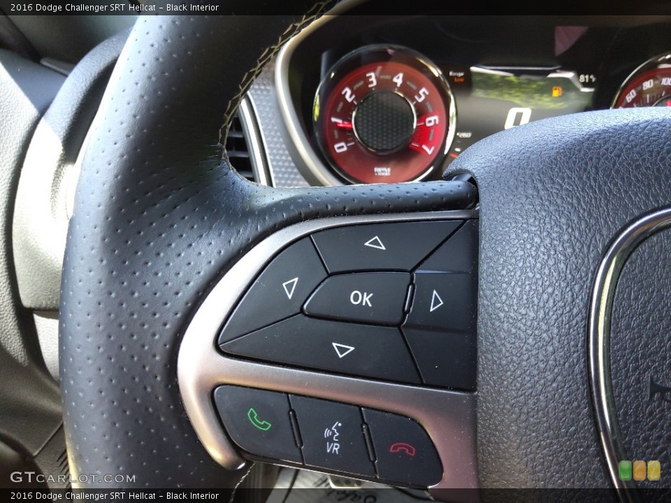 Black Interior Steering Wheel for the 2016 Dodge Challenger SRT Hellcat #144434997