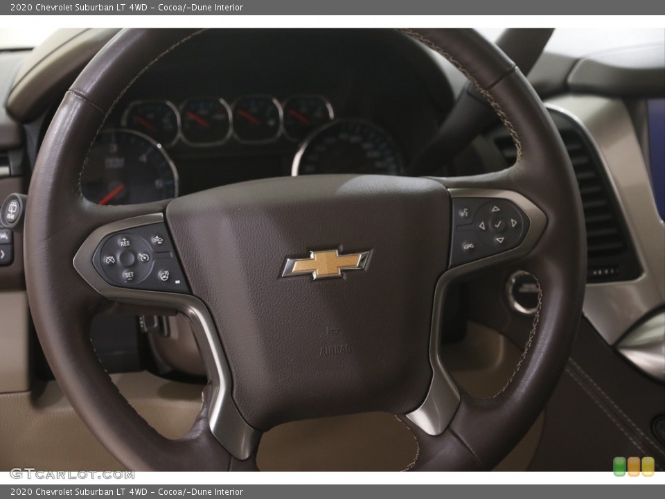 Cocoa/­Dune Interior Steering Wheel for the 2020 Chevrolet Suburban LT 4WD #144436043