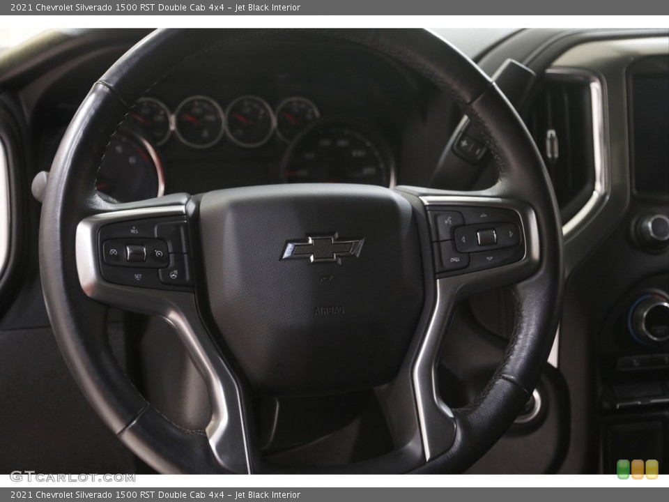 Jet Black Interior Steering Wheel for the 2021 Chevrolet Silverado 1500 RST Double Cab 4x4 #144436371