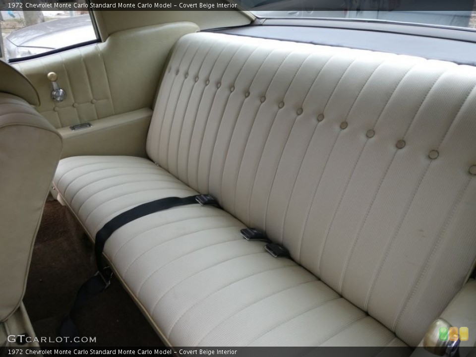 Covert Beige 1972 Chevrolet Monte Carlo Interiors