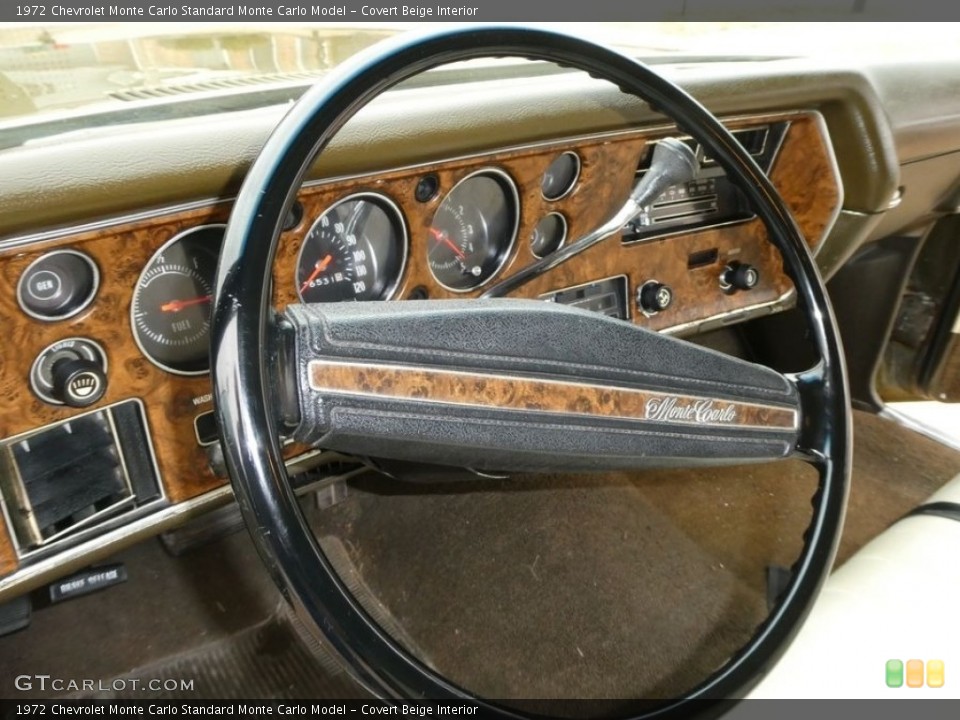 Covert Beige Interior Steering Wheel for the 1972 Chevrolet Monte Carlo  #144437469