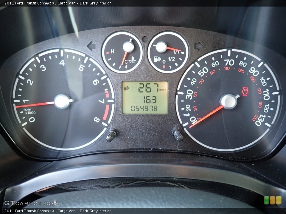 Dark Grey Interior Gauges for the 2011 Ford Transit Connect XL Cargo Van #144439995