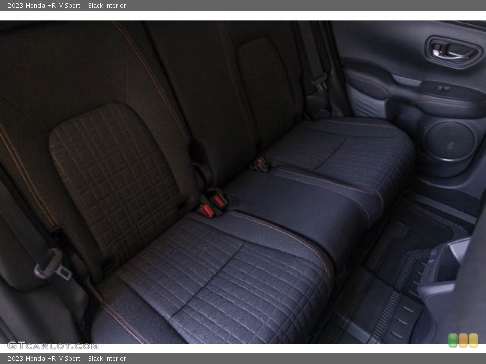 Black Interior Rear Seat for the 2023 Honda HR-V Sport #144440184