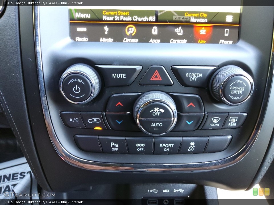 Black Interior Controls for the 2019 Dodge Durango R/T AWD #144441681