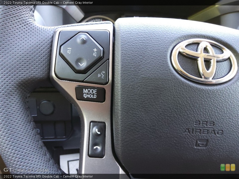 Cement Gray Interior Steering Wheel for the 2022 Toyota Tacoma SR5 Double Cab #144442143