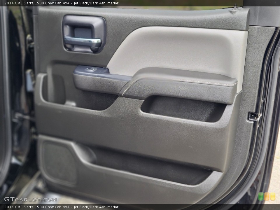 Jet Black/Dark Ash Interior Door Panel for the 2014 GMC Sierra 1500 Crew Cab 4x4 #144442694