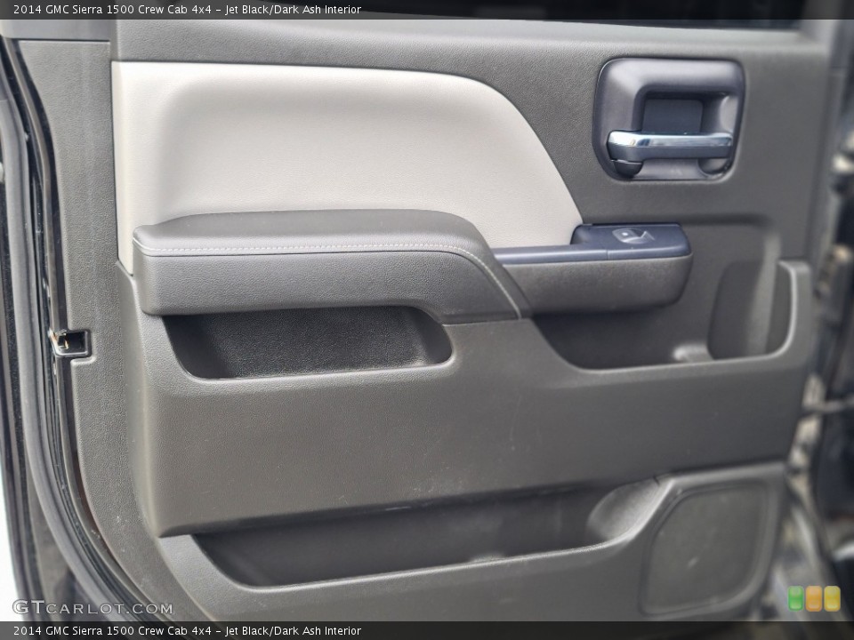 Jet Black/Dark Ash Interior Door Panel for the 2014 GMC Sierra 1500 Crew Cab 4x4 #144442847