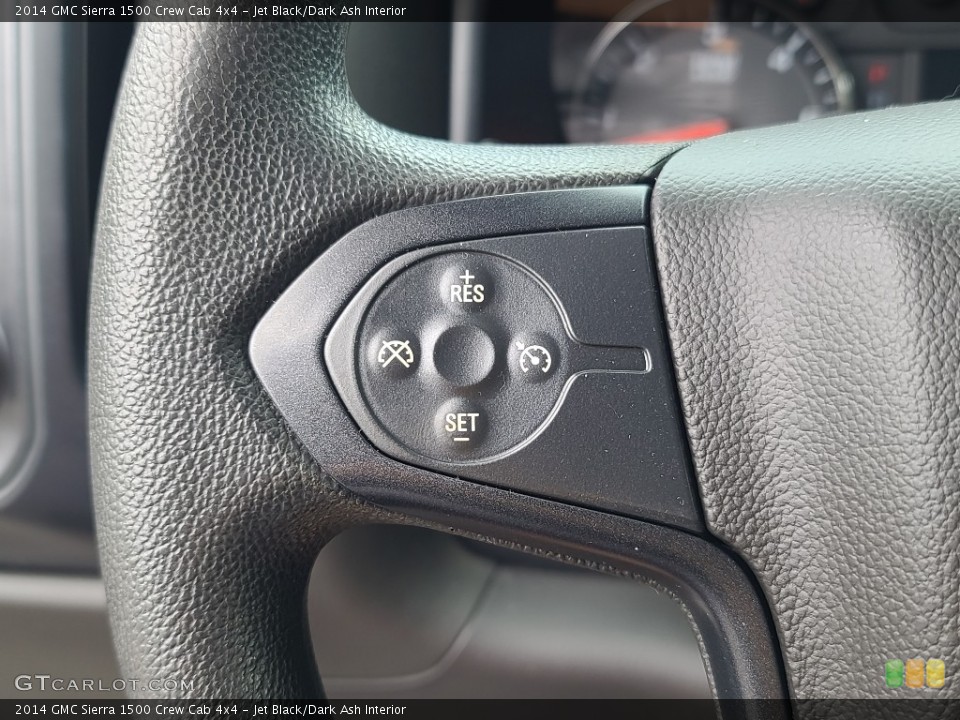 Jet Black/Dark Ash Interior Steering Wheel for the 2014 GMC Sierra 1500 Crew Cab 4x4 #144442895