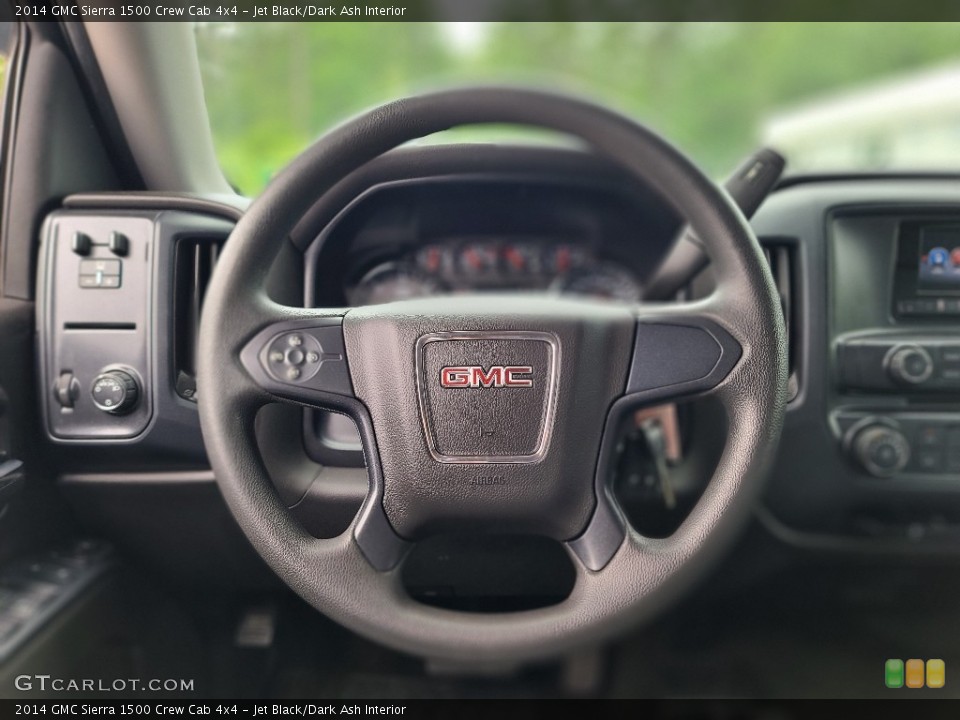 Jet Black/Dark Ash Interior Steering Wheel for the 2014 GMC Sierra 1500 Crew Cab 4x4 #144442958