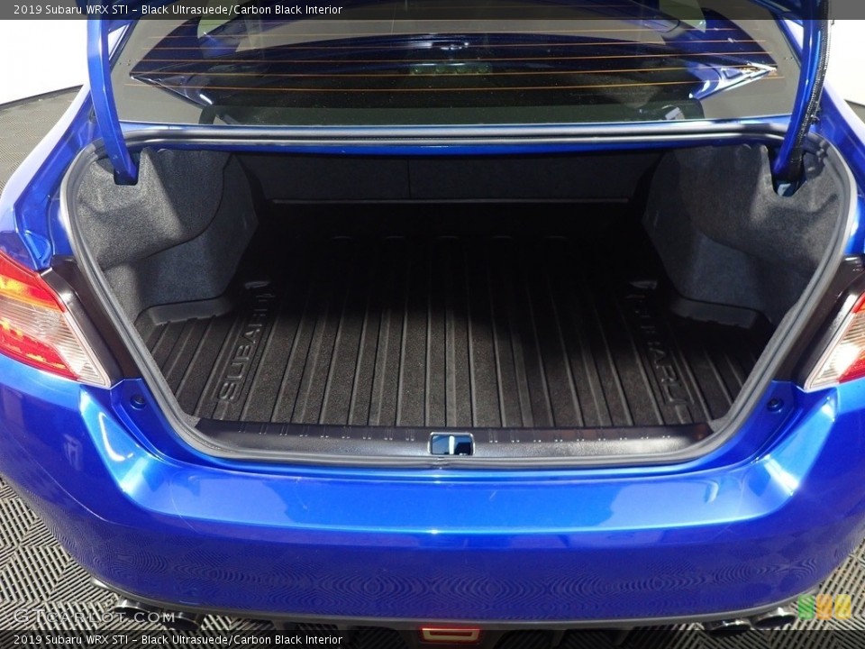 Black Ultrasuede/Carbon Black Interior Trunk for the 2019 Subaru WRX STI #144444248