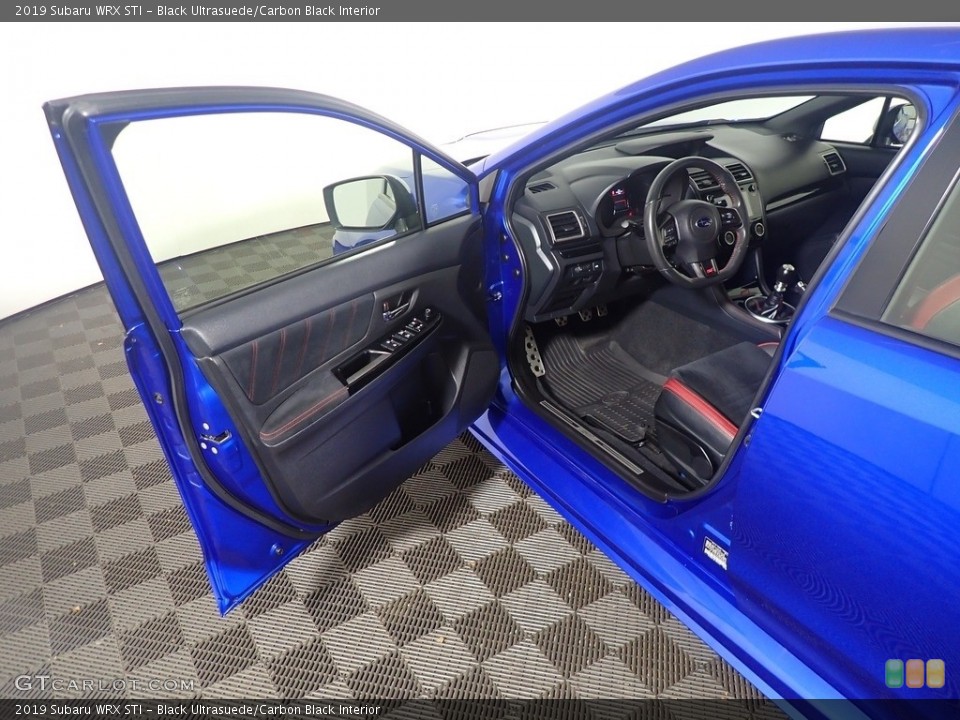 Black Ultrasuede/Carbon Black Interior Front Seat for the 2019 Subaru WRX STI #144444358
