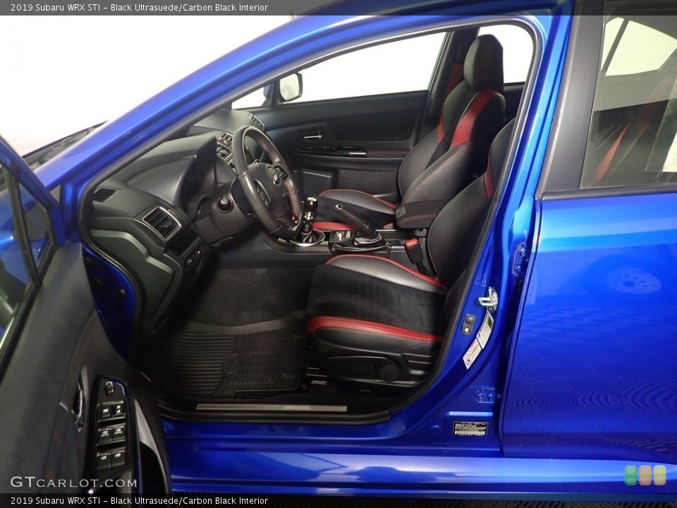 Black Ultrasuede/Carbon Black Interior Front Seat for the 2019 Subaru WRX STI #144444398