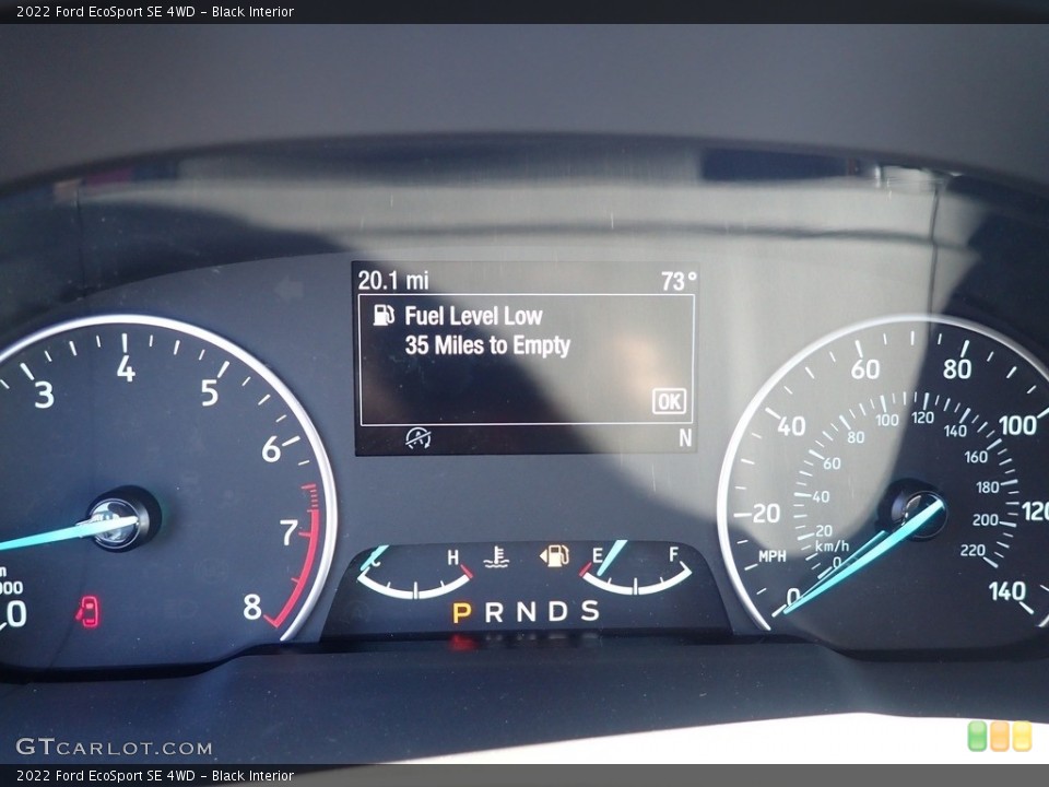 Black Interior Gauges for the 2022 Ford EcoSport SE 4WD #144445115