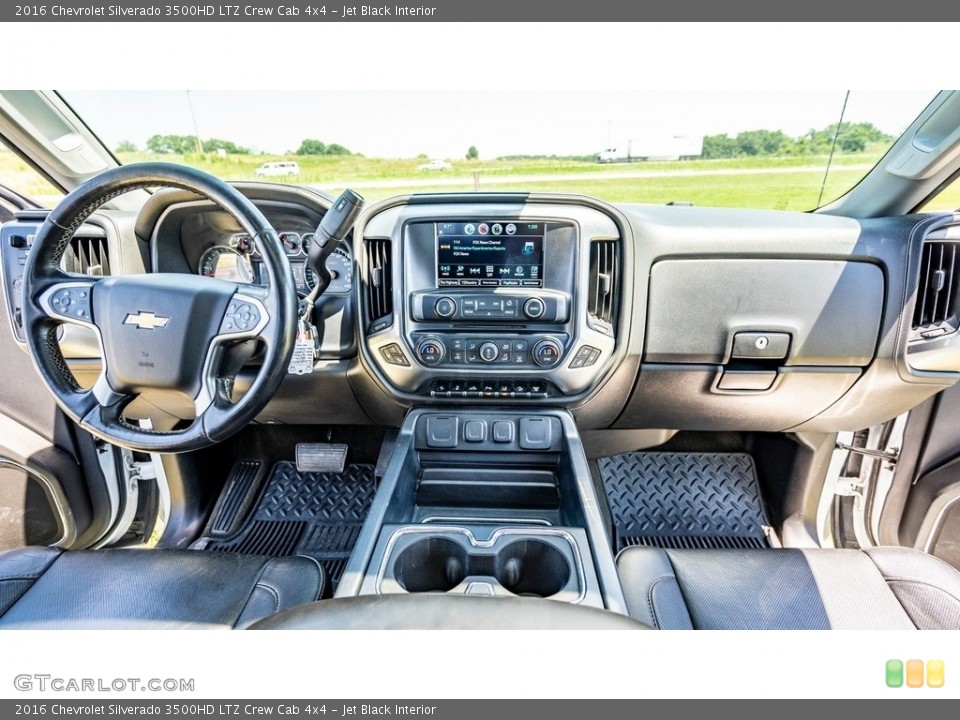 Jet Black Interior Dashboard for the 2016 Chevrolet Silverado 3500HD LTZ Crew Cab 4x4 #144446603