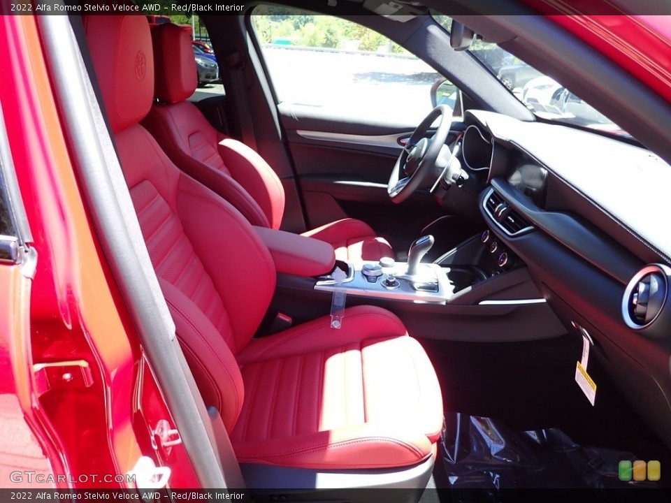 Red/Black Interior Front Seat for the 2022 Alfa Romeo Stelvio Veloce AWD #144447989