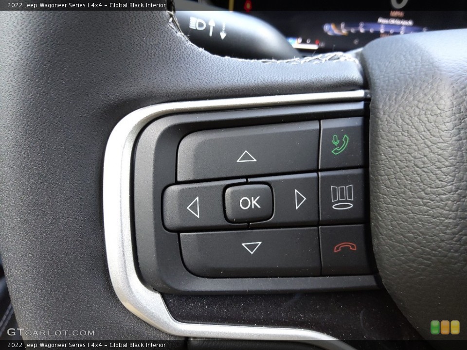 Global Black Interior Steering Wheel for the 2022 Jeep Wagoneer Series I 4x4 #144452557