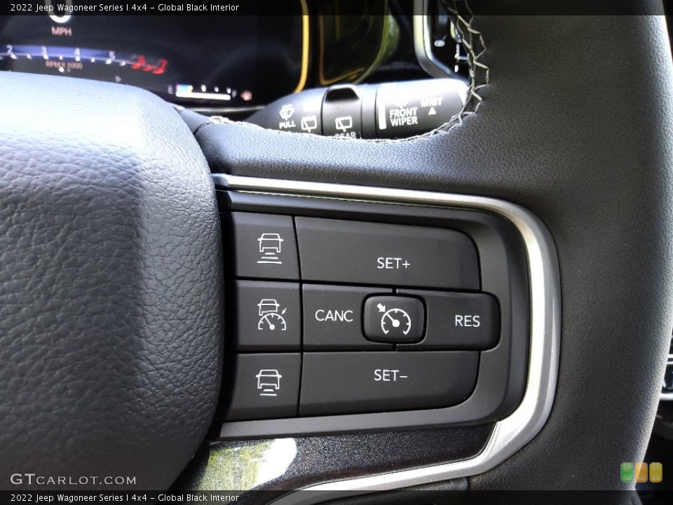Global Black Interior Steering Wheel for the 2022 Jeep Wagoneer Series I 4x4 #144452587