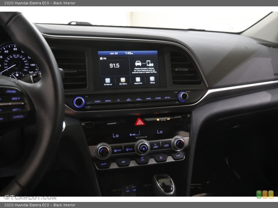 Black Interior Controls for the 2020 Hyundai Elantra ECO #144453363