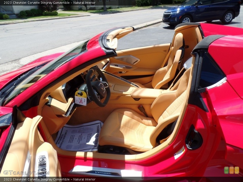 Natural Interior Front Seat for the 2023 Chevrolet Corvette Stingray Convertible #144453502
