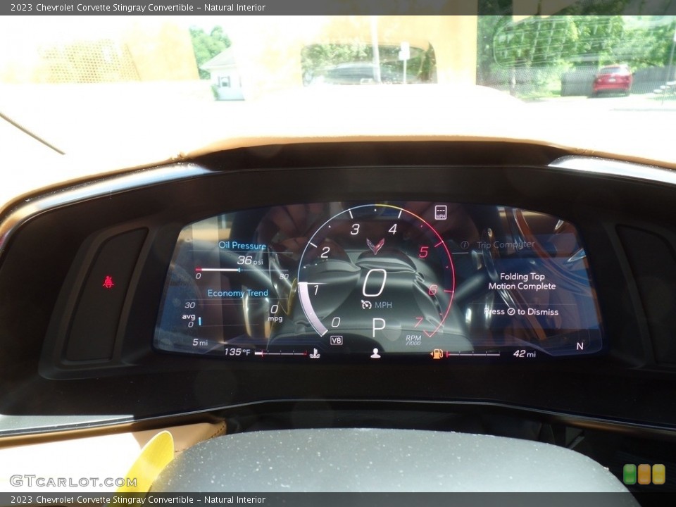 Natural Interior Gauges for the 2023 Chevrolet Corvette Stingray Convertible #144453523