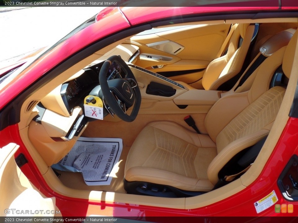 Natural Interior Front Seat for the 2023 Chevrolet Corvette Stingray Convertible #144453793